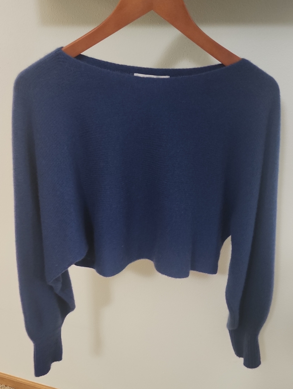Banana Republic Cashmere Off-the-Shoulder Cropped Sweater